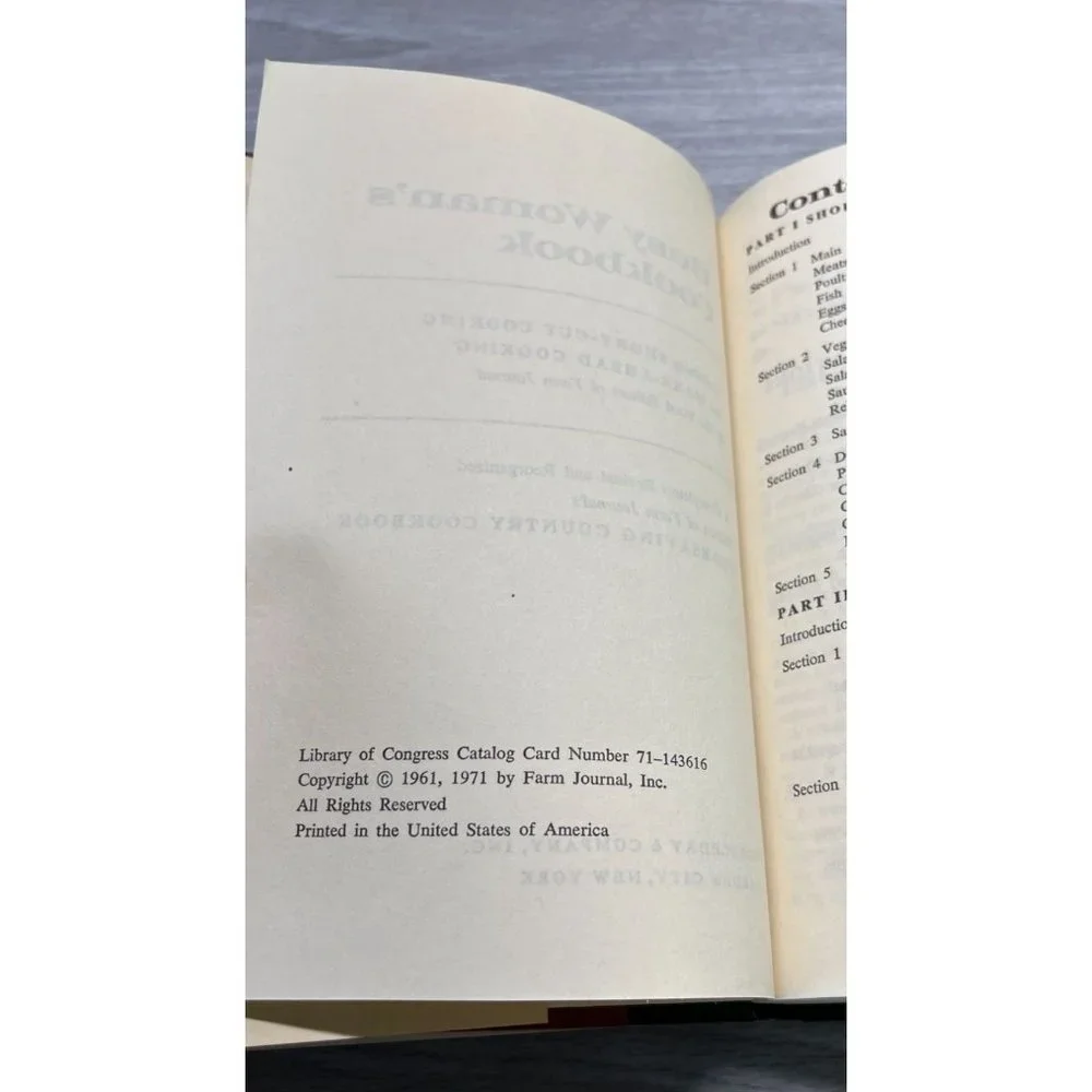 Busy Womans Cookbook by Farm Journal 1971 Make Ahead Recipes Short Cuts